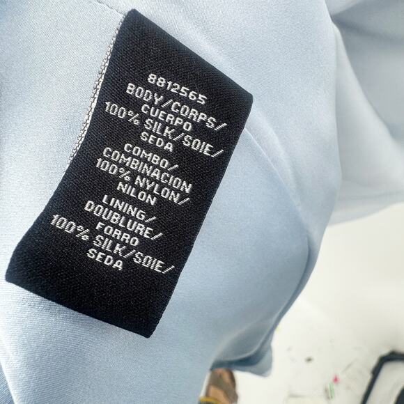 Theia Couture 100% Silk Embellished  Balloon Sleeve Gown Size 6 NWT Retail $1995 - Picture 9 of 11